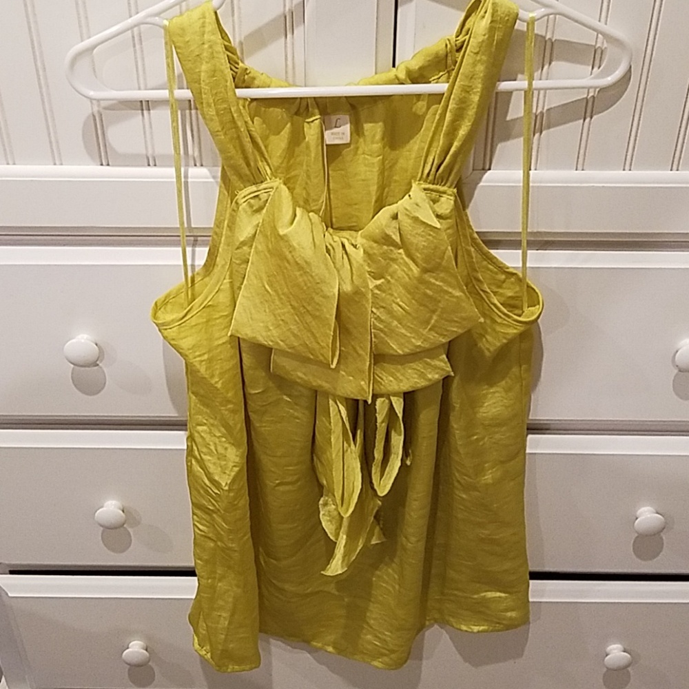 Yellow tank blouse